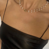 fell in luv | upcycled double pearl GG