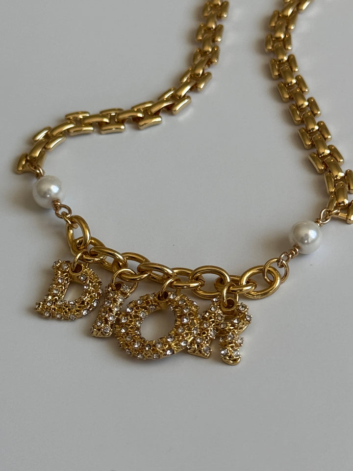 Dior Crystal Pearl Combo Necklace | reworked